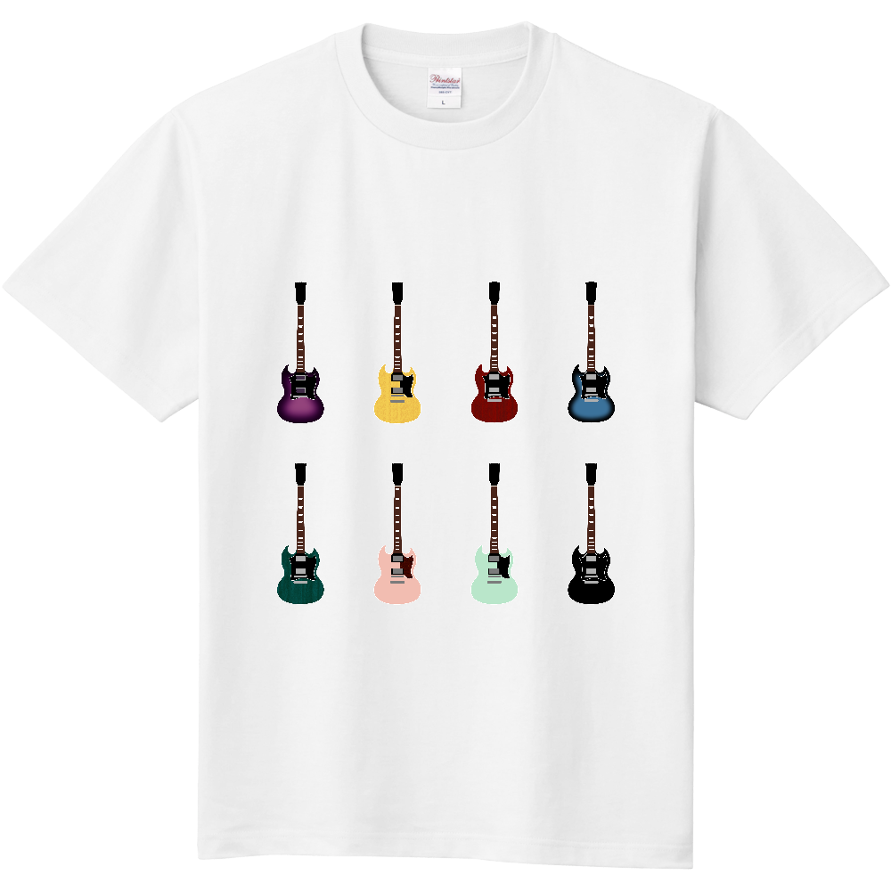 ギターがズラリ