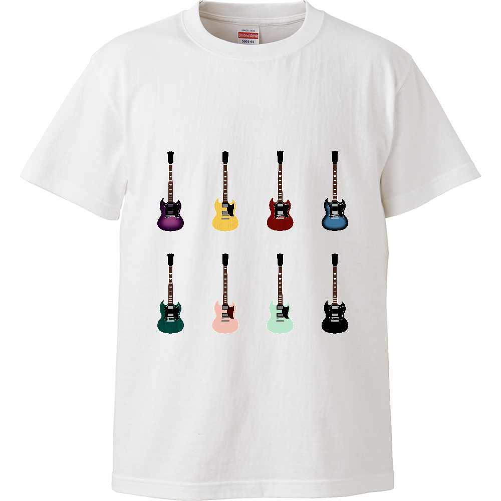 ギターがズラリ