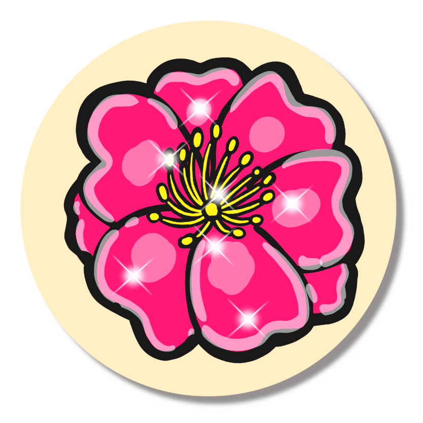 サザンカバッジ♪