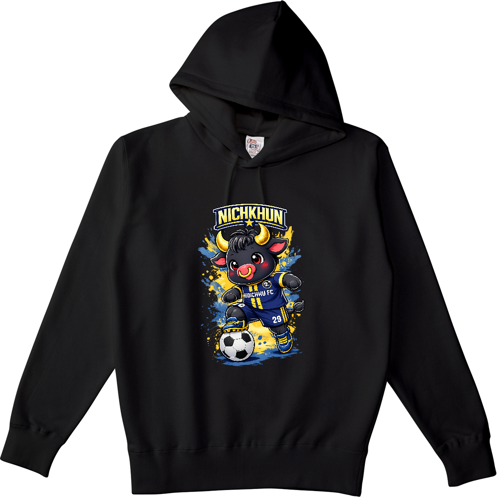 ニックンパーカー前面ロゴ