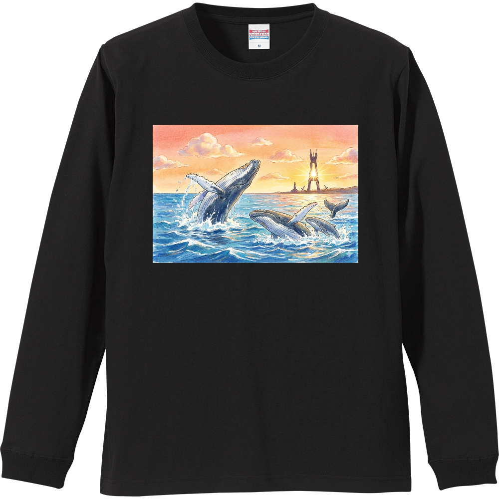 徳之島イラスト入り長袖Tシャツ