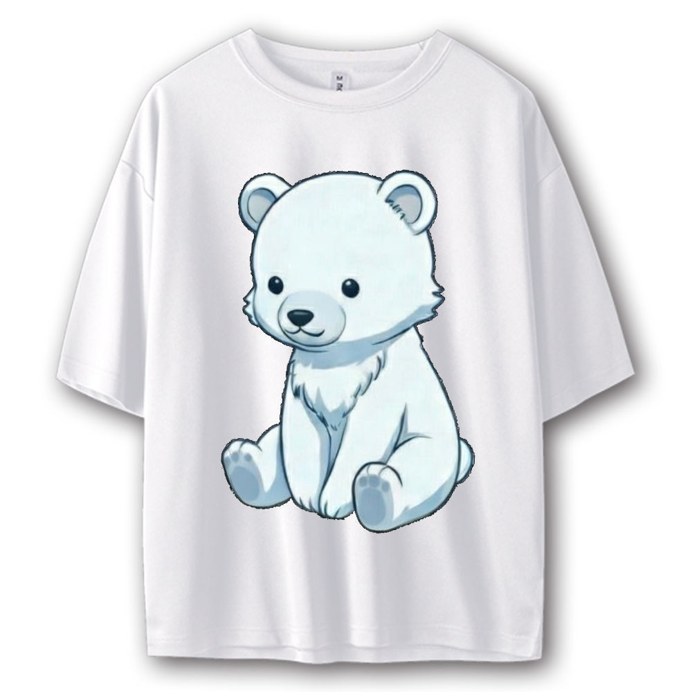 しろくまくん ストリート系Tシャツ