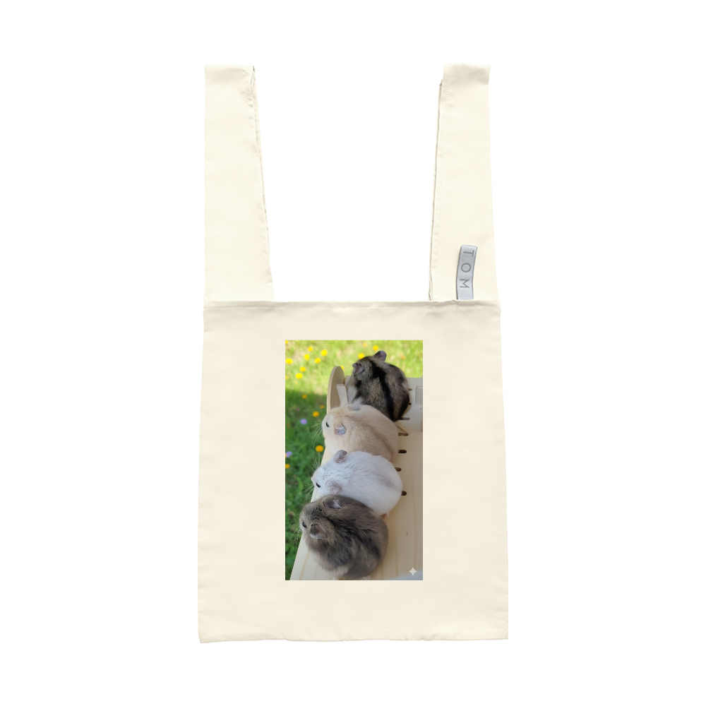 ジャンガリアンハムスター兄妹エコバッグ