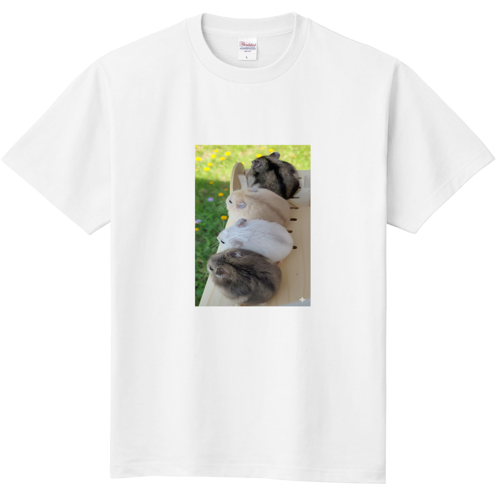 ジャンガリアンハムスター兄妹Tシャツ