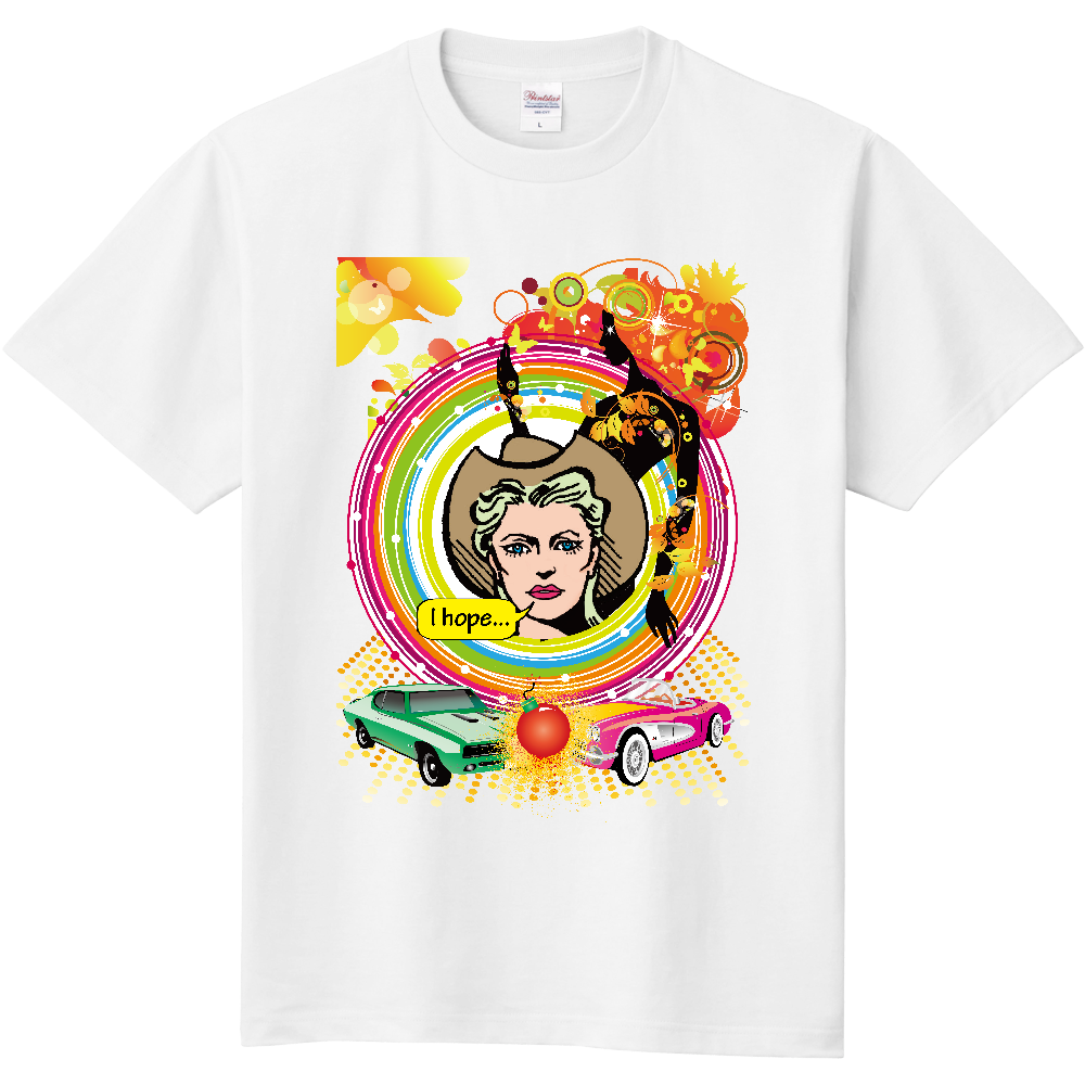 A001　ポップ『カウガール』定番Ｔシャツ｜PrintStar