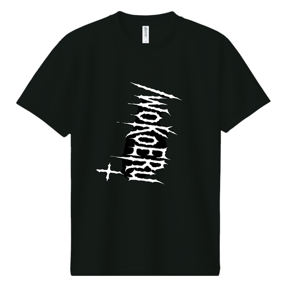 /WoKoERu LOGO4 ドライTシャツ 黒 ポリエステル100% 動きやすいよ！