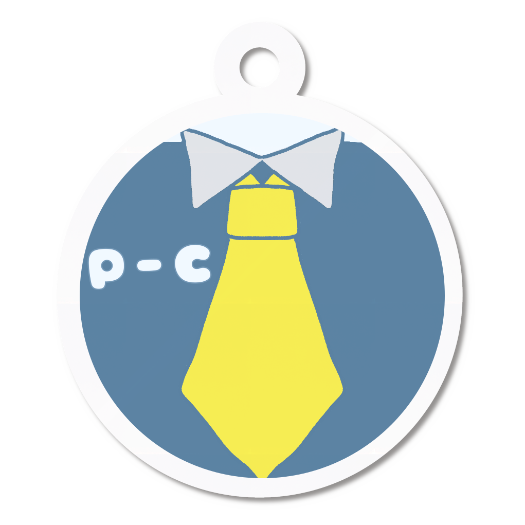 サイゆる2026グッズ P氏のネクタイ風アクリルキーホルダー