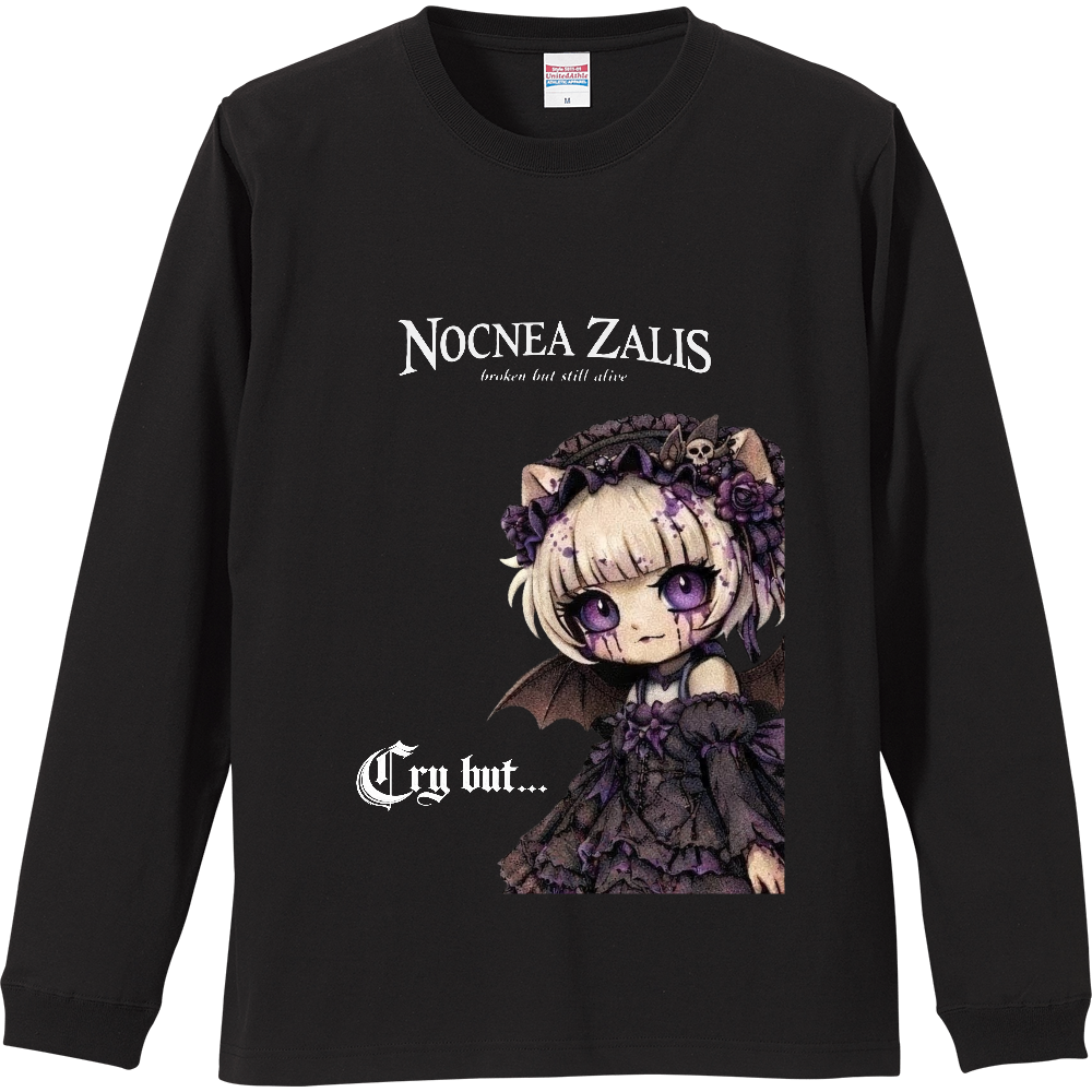 NOCNEA ZALIS/NOCNEA ZALIS(Cry but...Ver.)リブ付 ロングスリーブＴシャツ