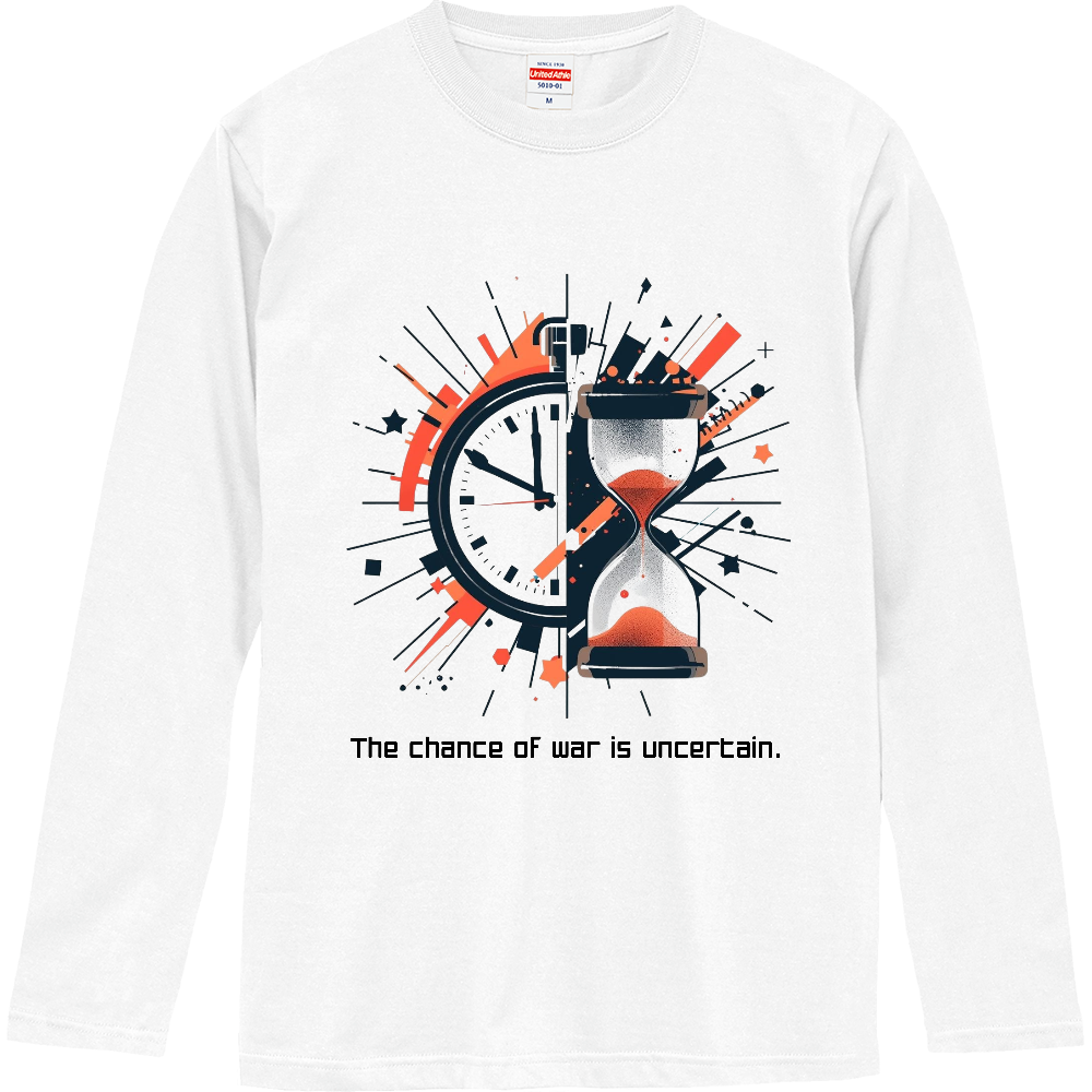 [ロングTシャツ] The chance of war is uncertain.