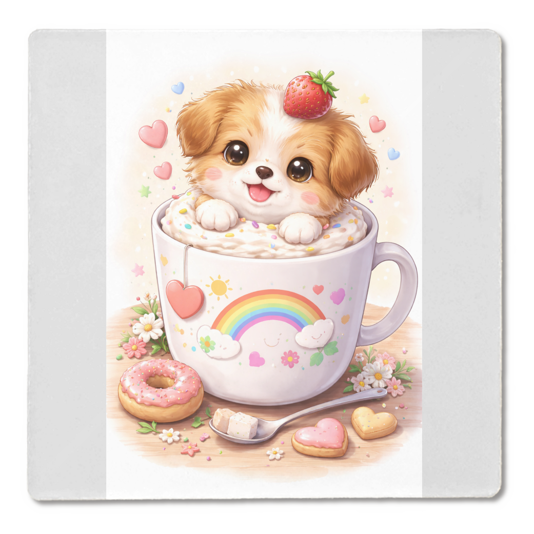 コースター いぬといちご