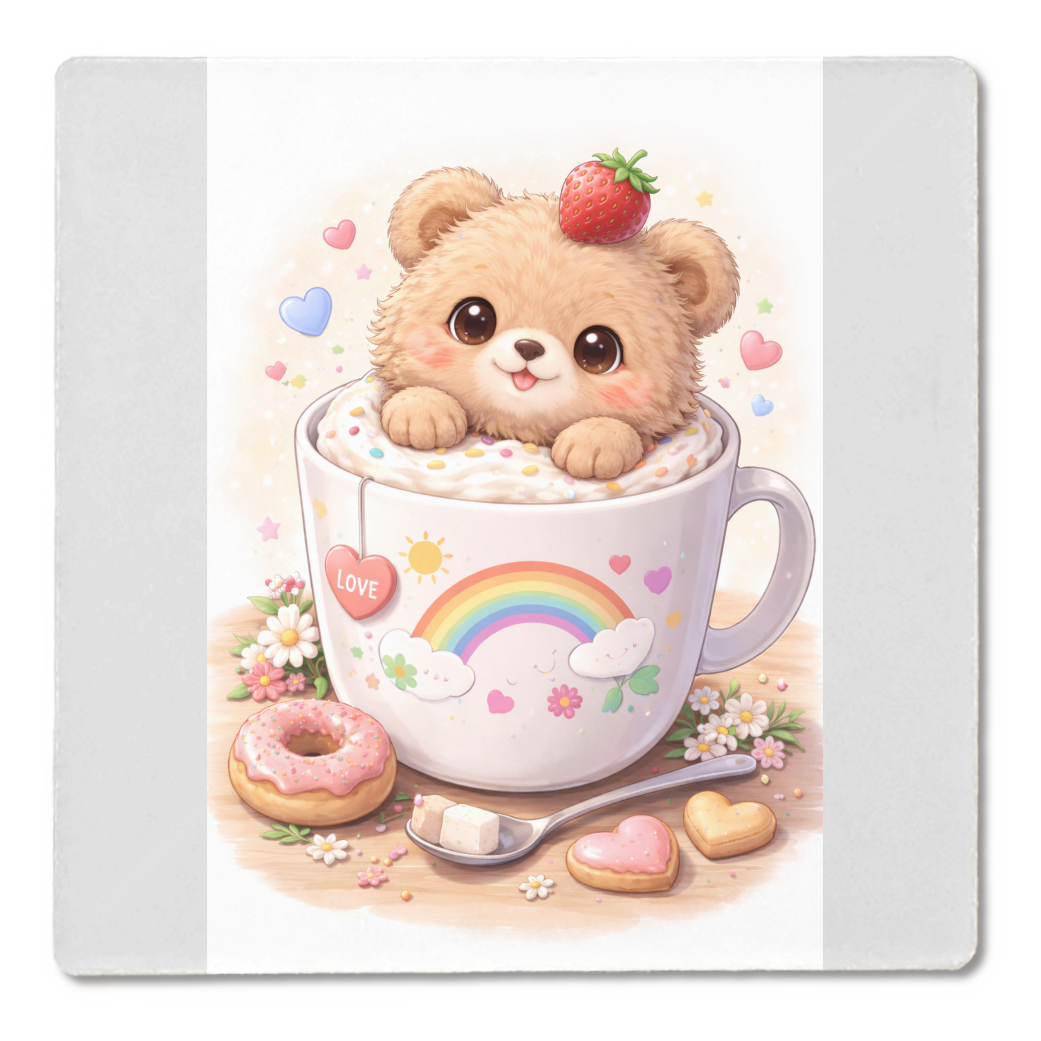 コースター くまといちご