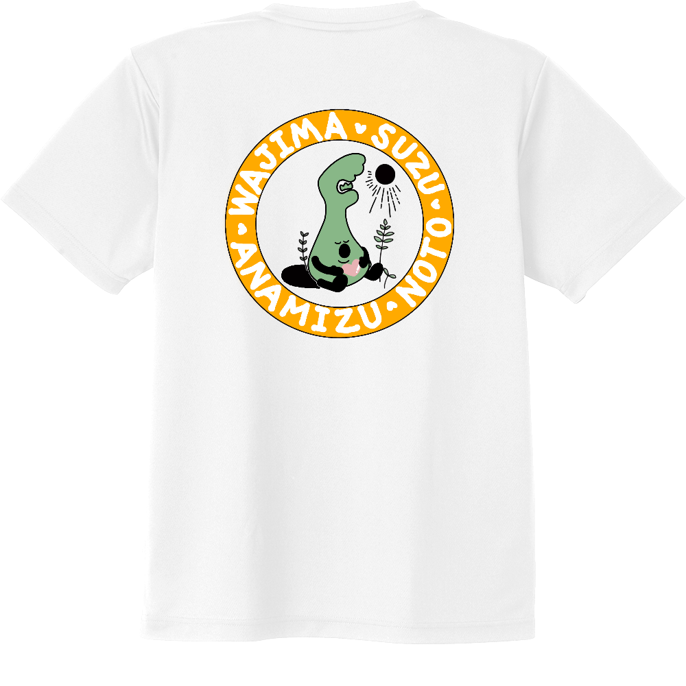 のとくん（能登応援ゆるキャラ）★VネックTシャツ後プリント②