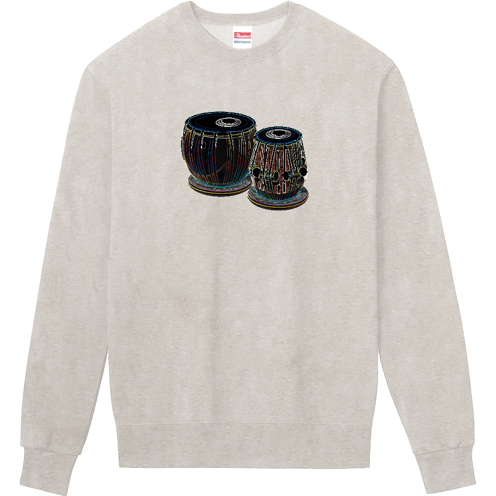 タブラ長袖Tシャツエッジ虹彩