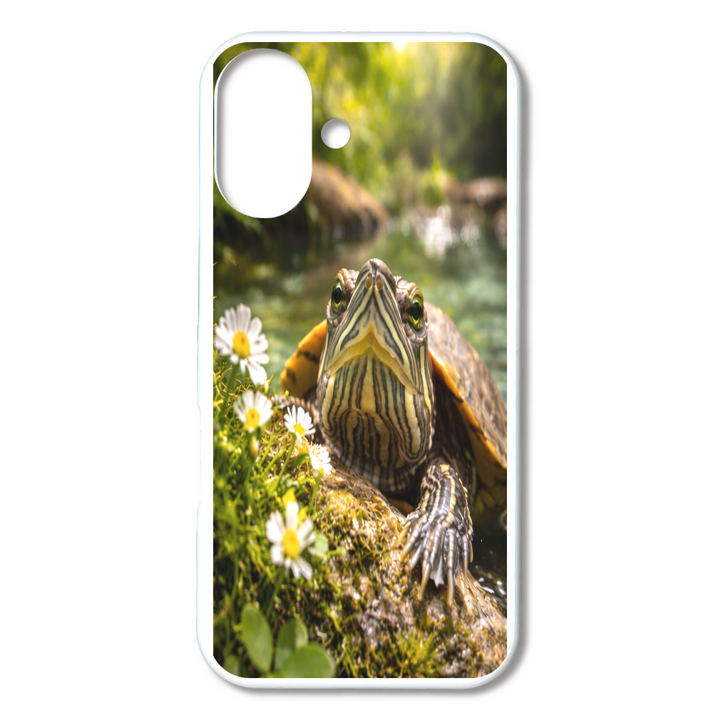 癒しのミドリガメ｜清流でひと休み iPhone16