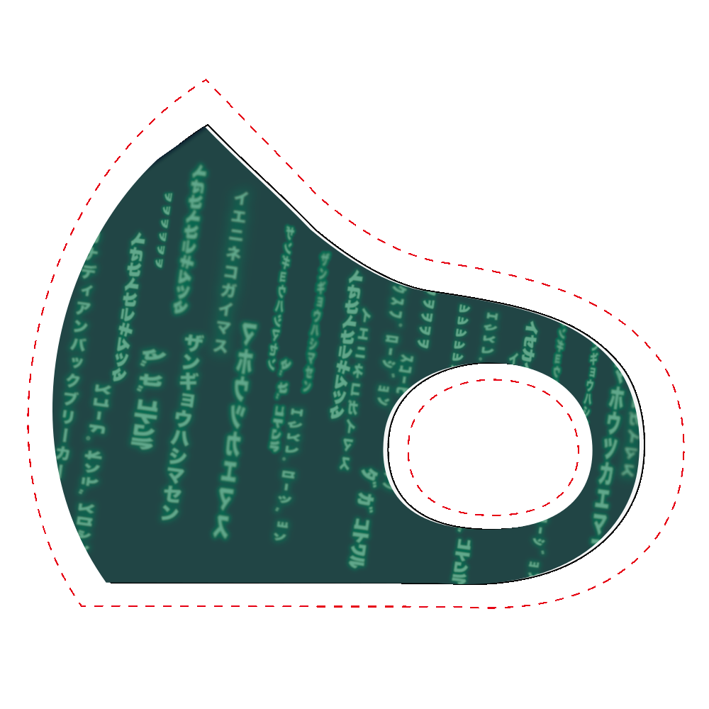 面白テキストマスク