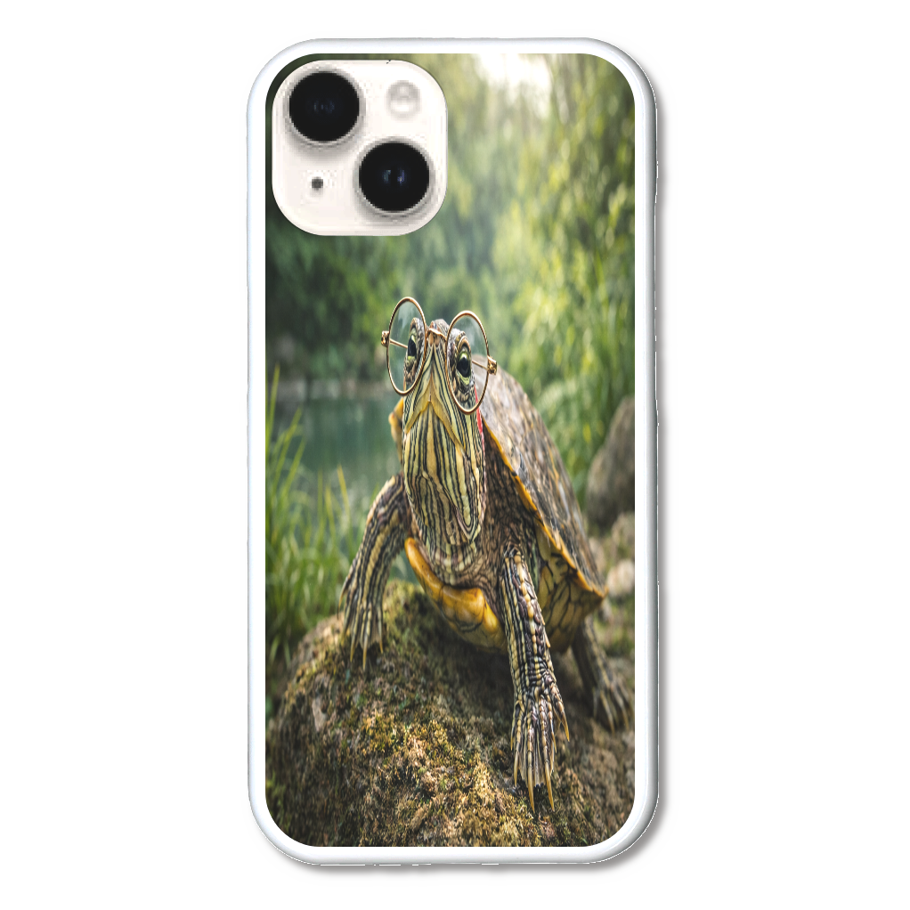 癒しのミドリガメ｜森の清流でひと休み iPhone15
