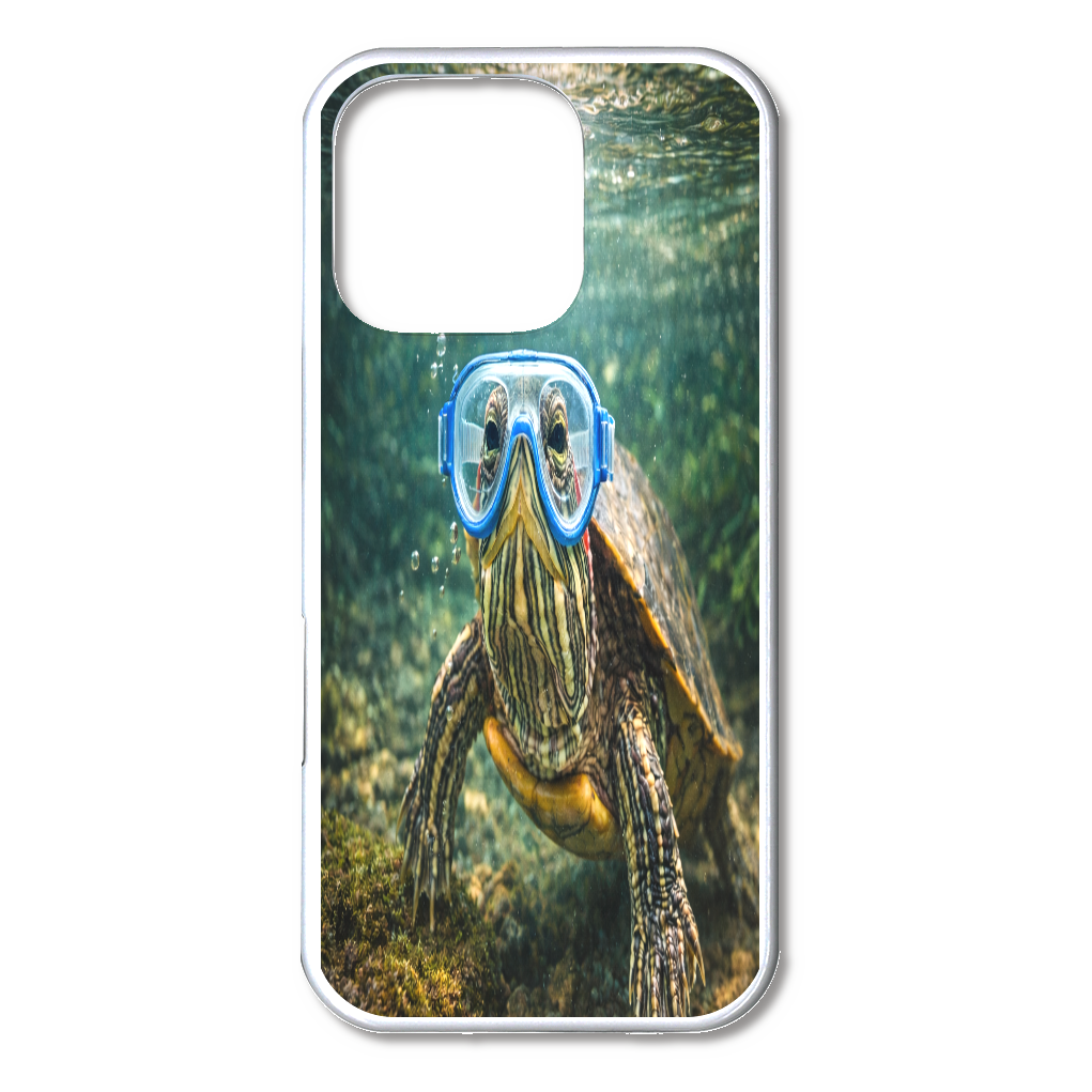 癒しのミドリガメ｜水中ゴーグルで泳ぐiPhone16Pro