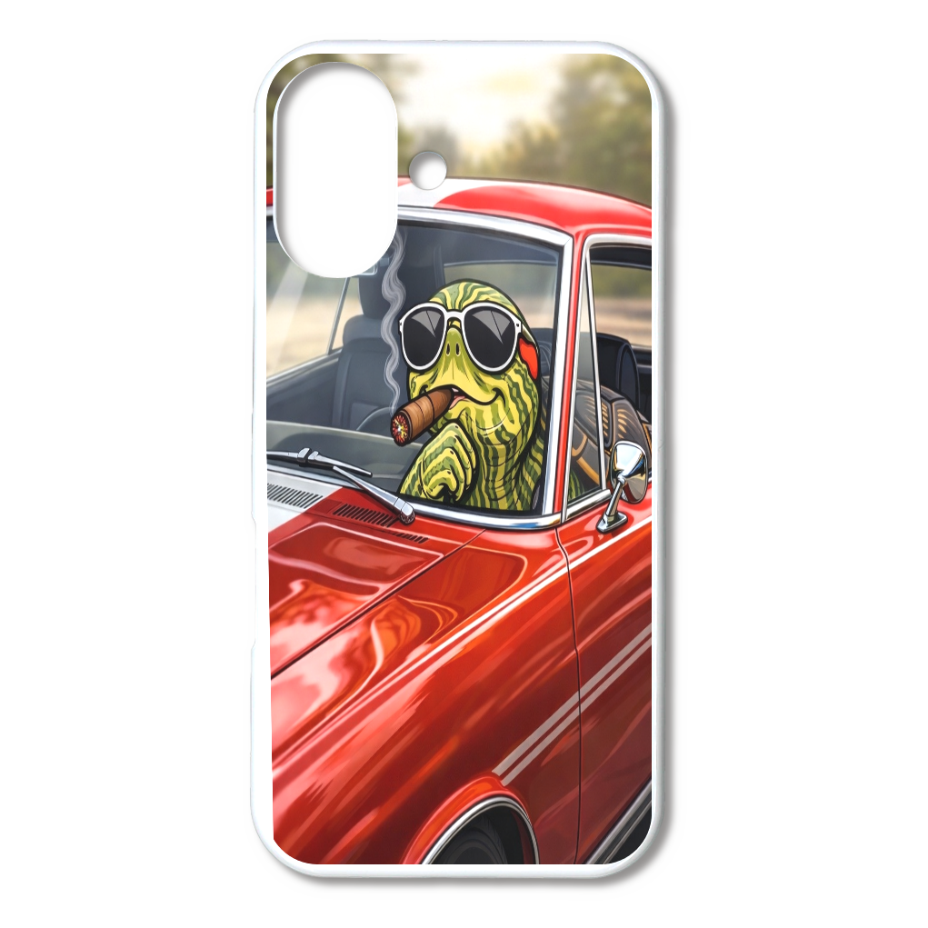 クールな亀ドライバー｜クラシックカーと葉巻iPhone16