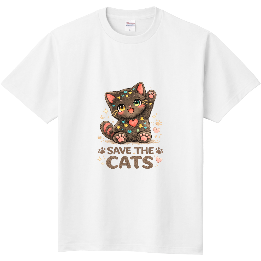 くろすけ｜保護猫チャリティTシャツ