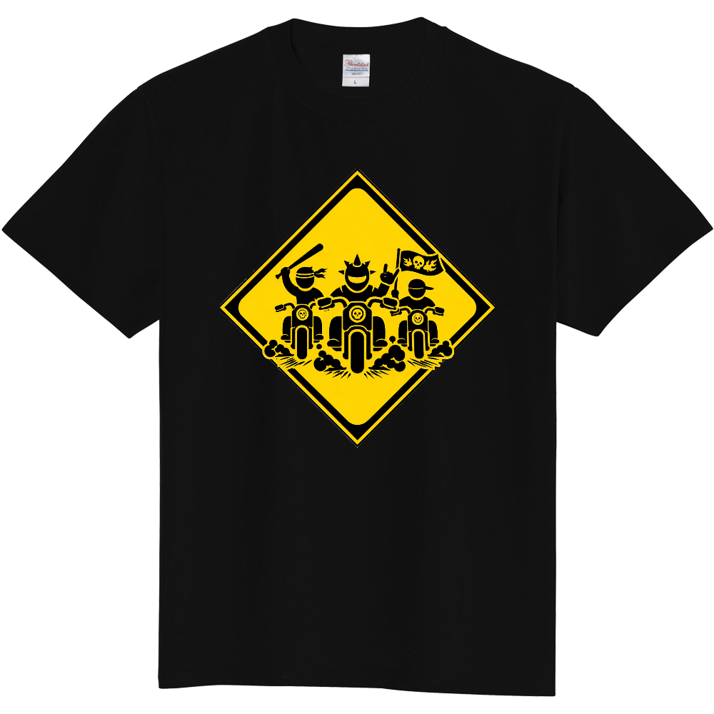 ストリート感溢れるバイカー・グラフィックTシャツ