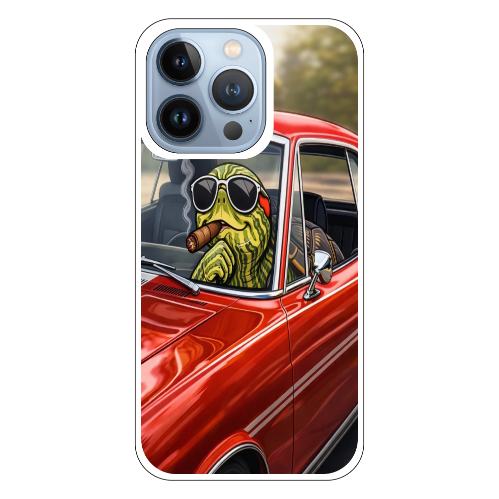 クールな亀ドライバー｜クラシックカーと葉巻iPhone13Pro