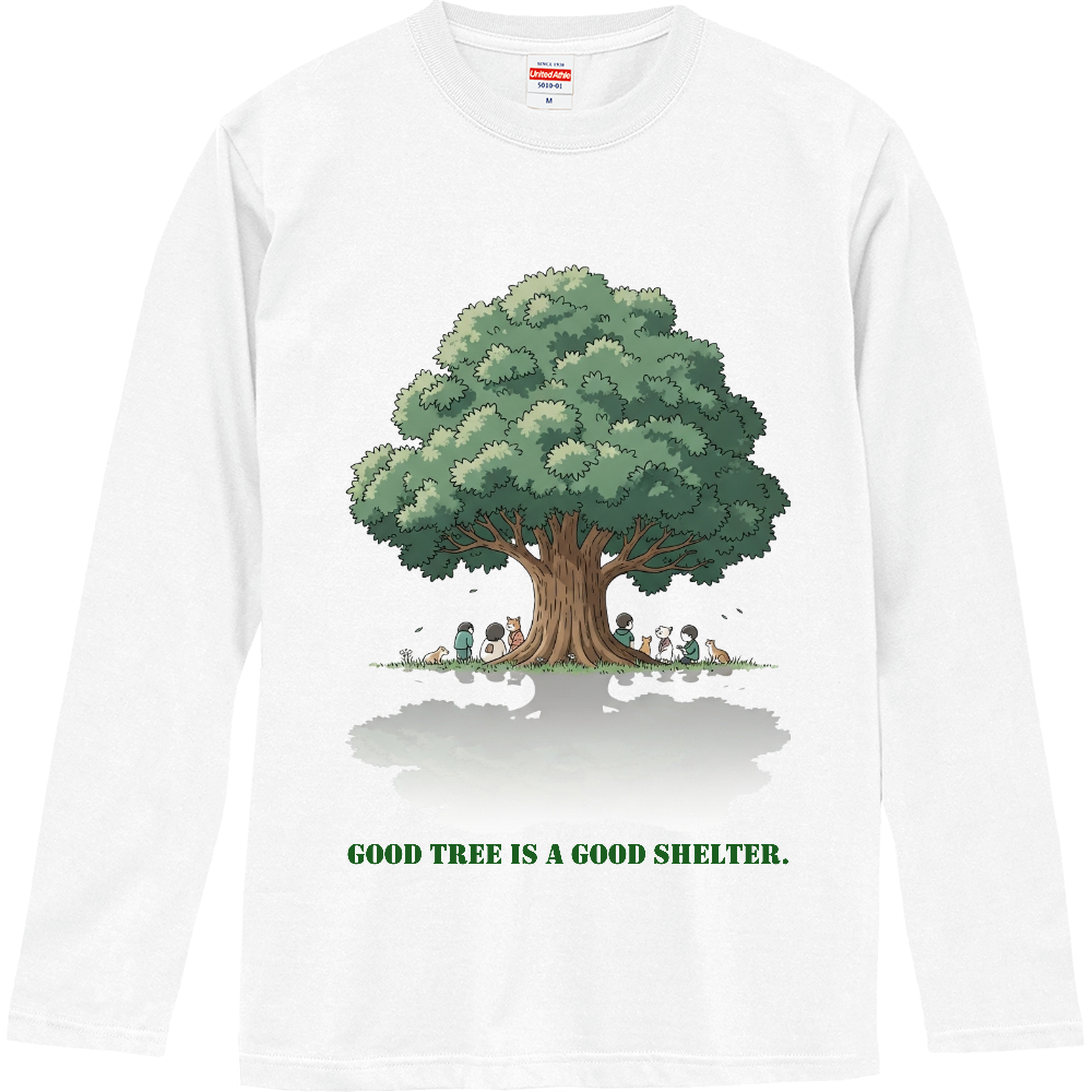 [ロングTシャツ] A good tree is a good shelter.