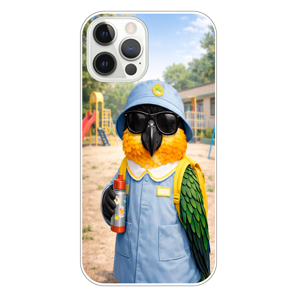 園児ドン・ムック｜ズクロシロハラインコの園児スタイル iPhone12 Pro