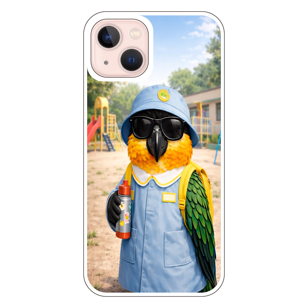 園児ドン・ムック｜ズクロシロハラインコの園児スタイル iPhone13