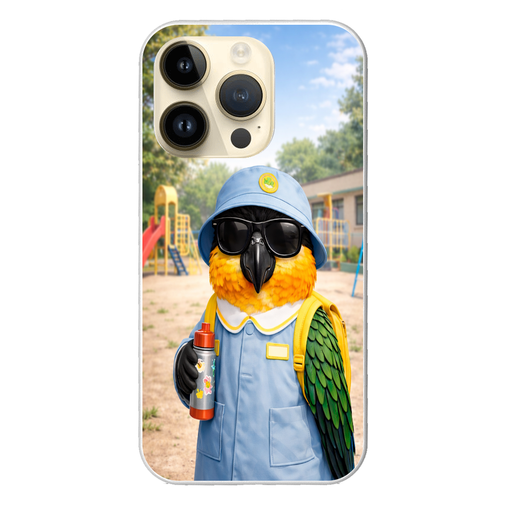 園児ドン・ムック｜ズクロシロハラインコの園児スタイル iPhone14Pro
