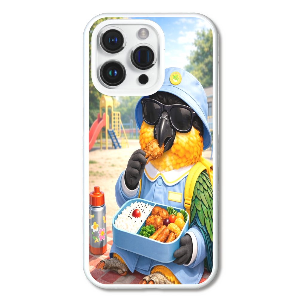 お弁当時間のドン・ムック｜ほっこり幼稚園iPhone15Proハードケース