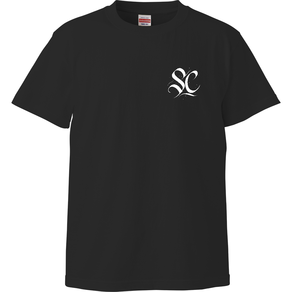 白文字SC ハイクオリティTシャツ ブラック