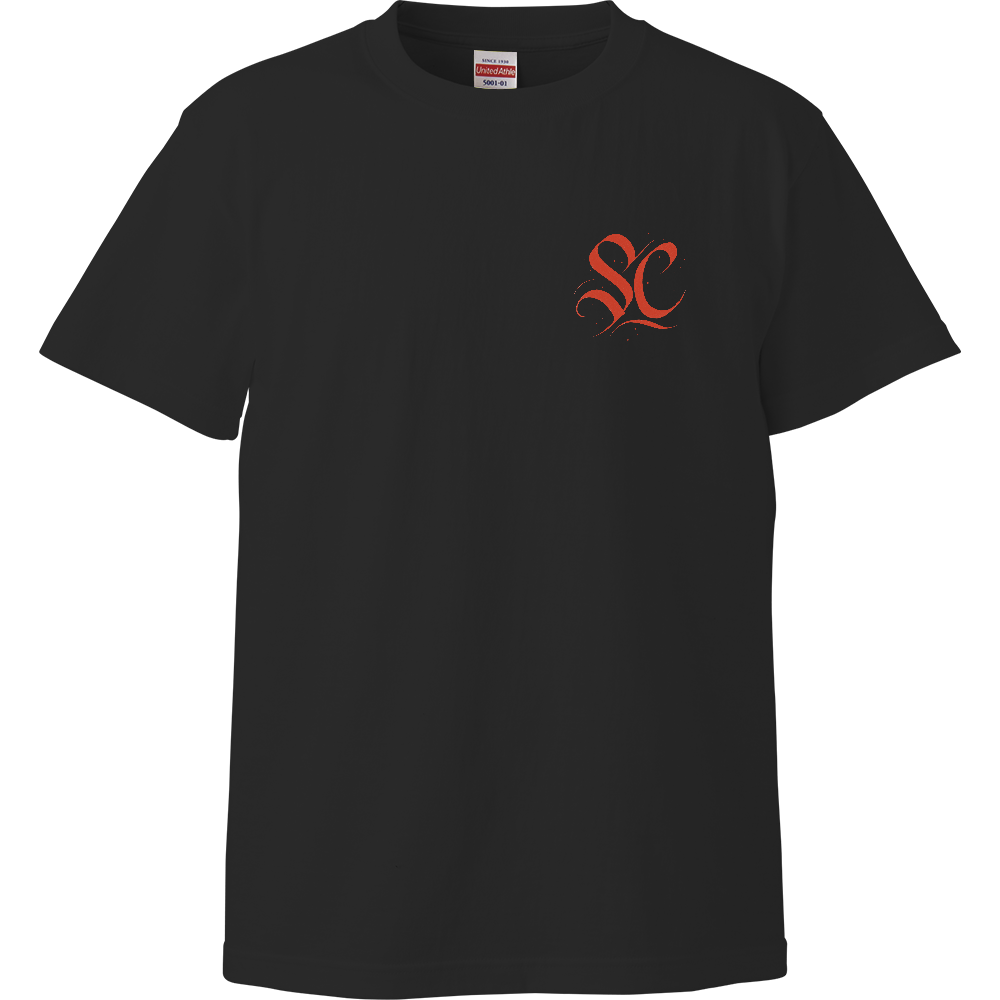 赤文字SC ハイクオリティTシャツ ブラック