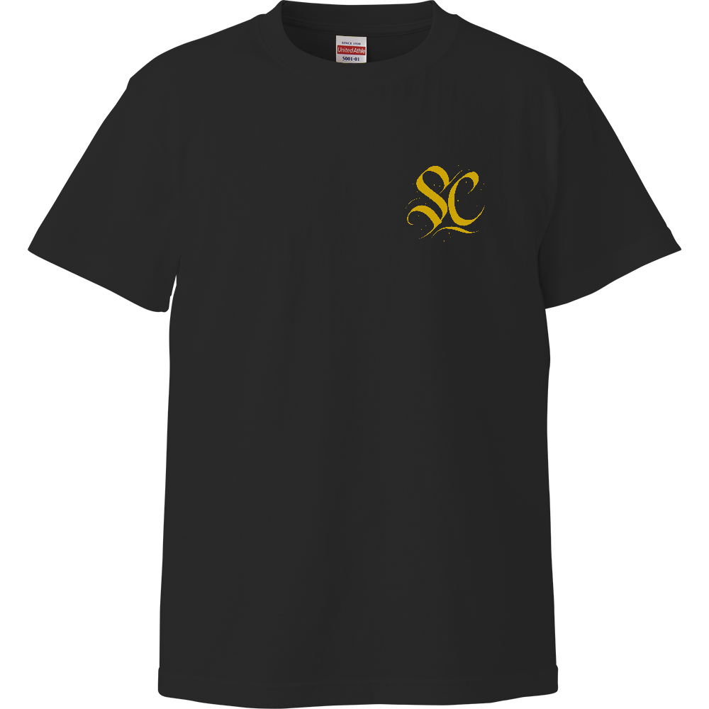 黄文字SC ハイクオリティTシャツ ブラック