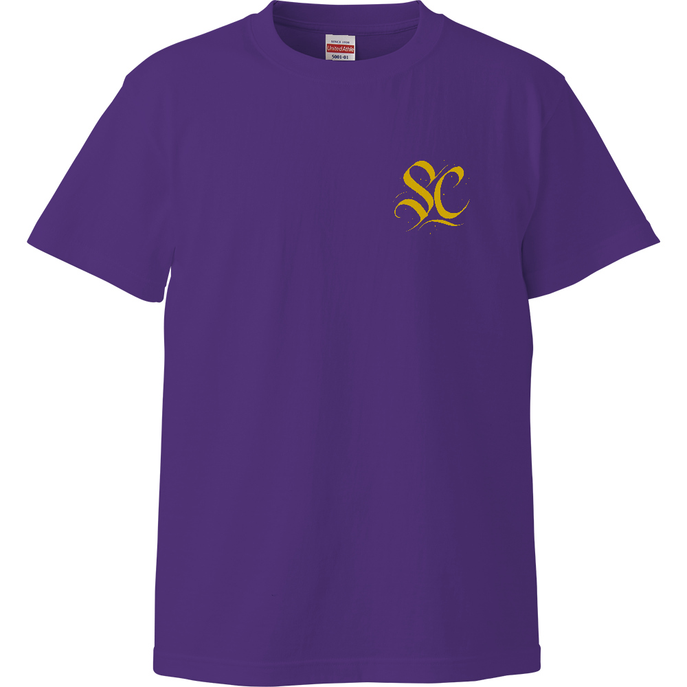 黄文字SC ハイクオリティTシャツ バイオレットパープル