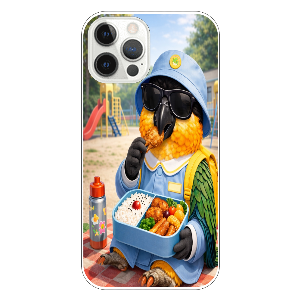 お弁当時間のドン・ムック｜ほっこり幼稚園iPhone12 Proバードケース