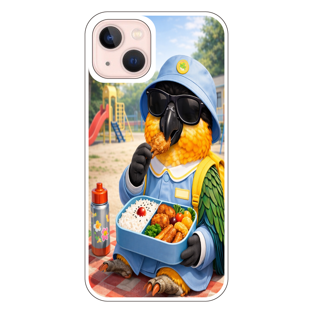 お弁当時間のドン・ムック｜ほっこり幼稚園iPhone13ハードケース