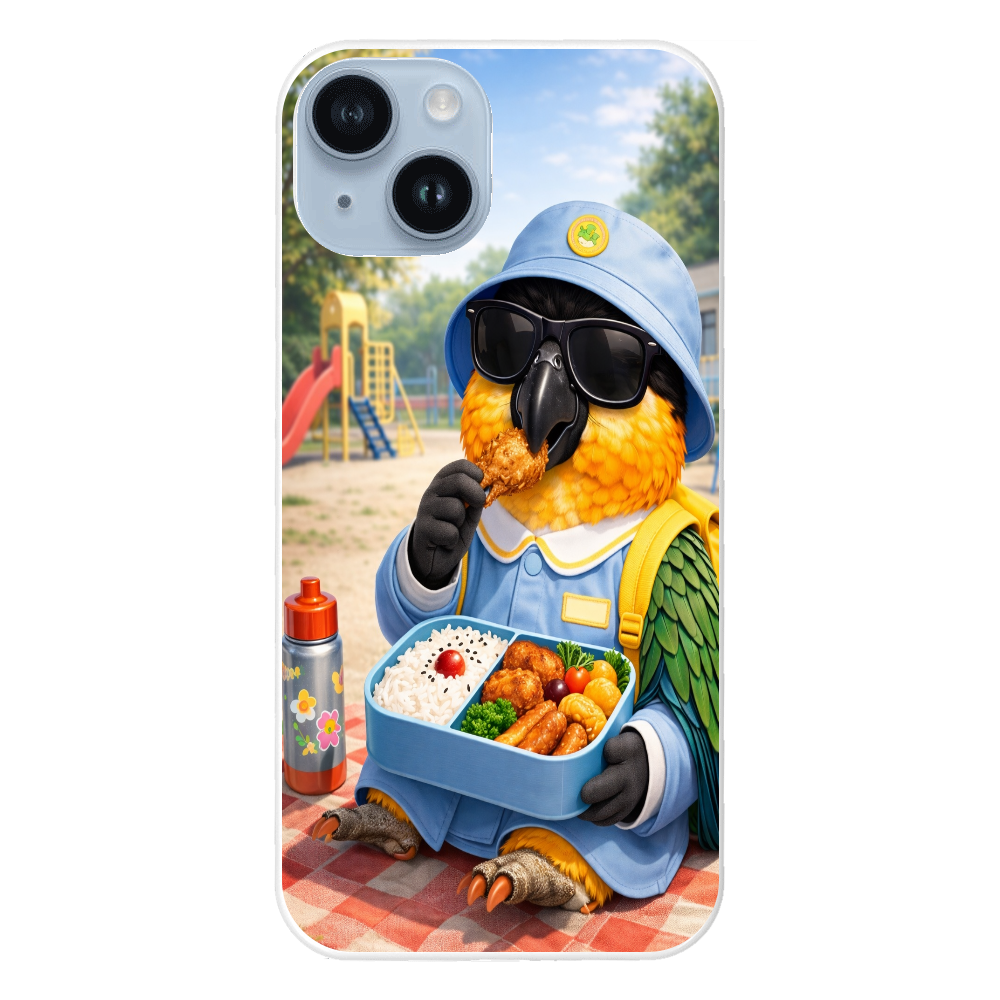 お弁当時間のドン・ムック｜ほっこり幼稚園iPhone14ハードケース