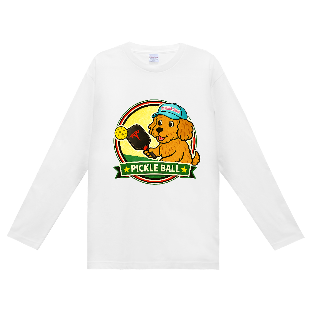 PickleBall＆Dog　定番長袖Tシャツ　