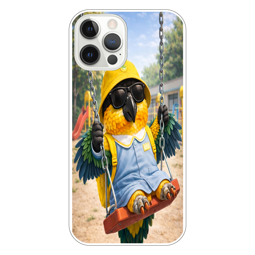 園児ドン・ムック｜ブランコでひと休み iPhone12 Proハードケース