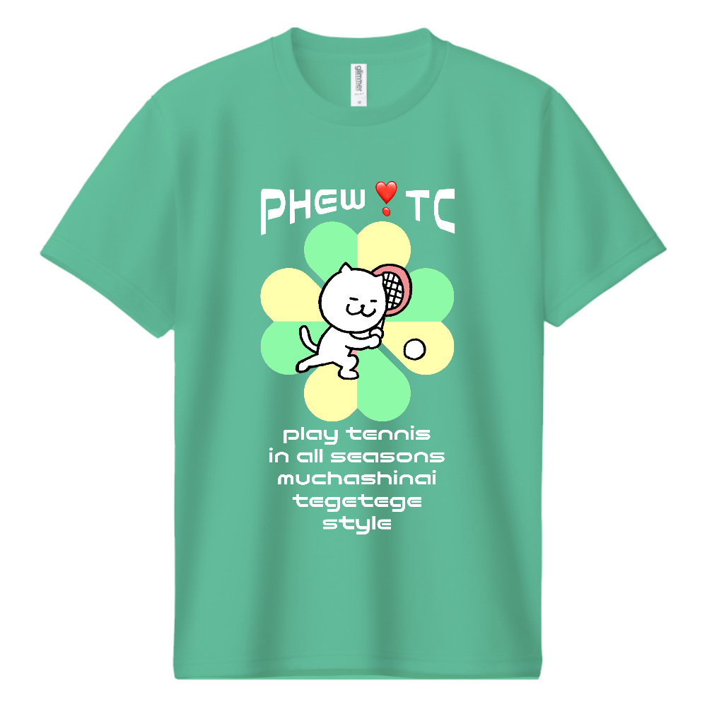 半袖ドライTシャツ phew tennis club