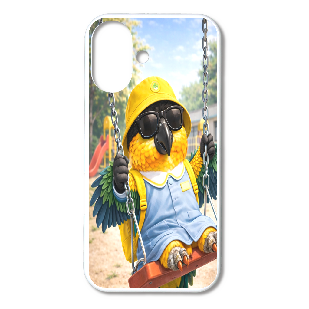 園児ドン・ムック｜ブランコでひと休み iPhone16ハードケース