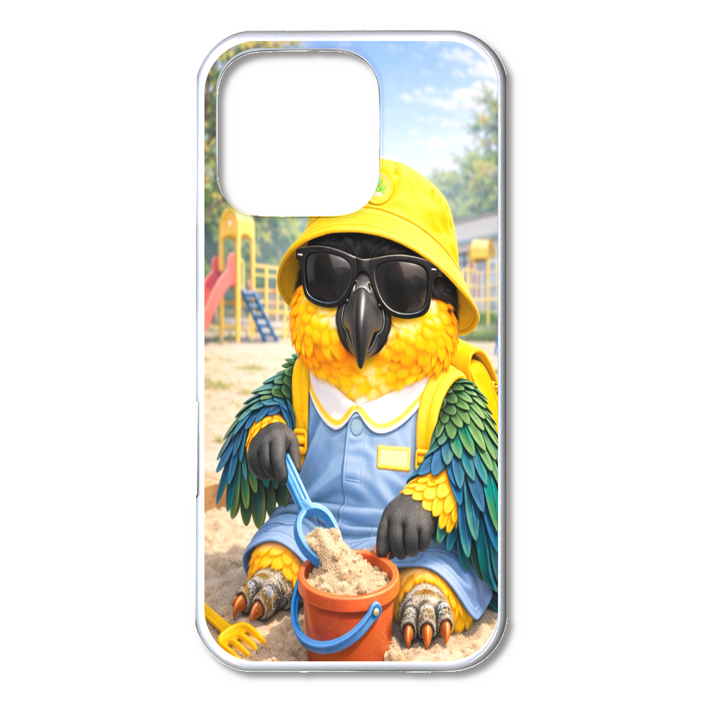 ドン・ムック｜砂場で遊ぶわんぱくバードiPhone16Proハードケース