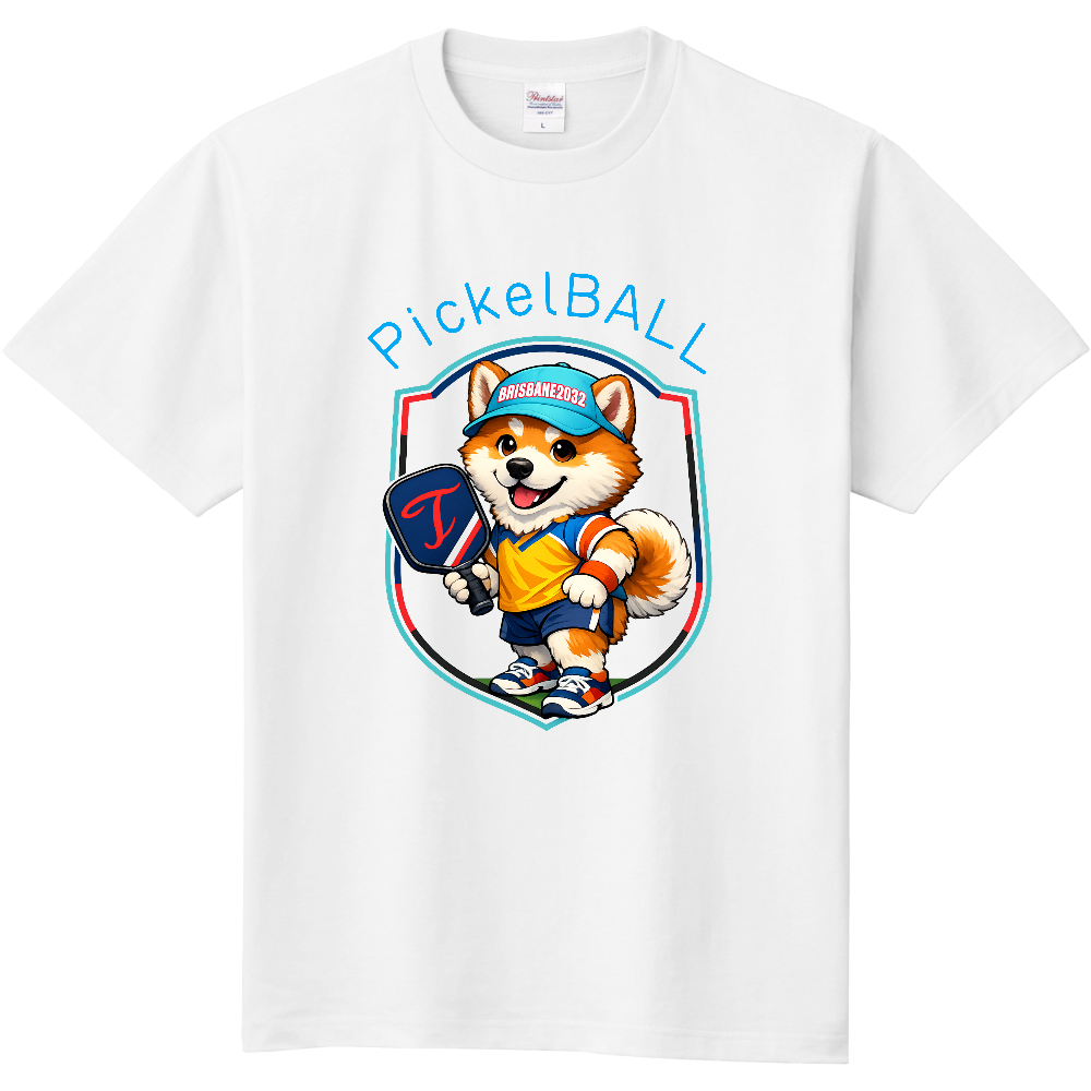 定番Tシャツ　PickleBall＆秋田犬
