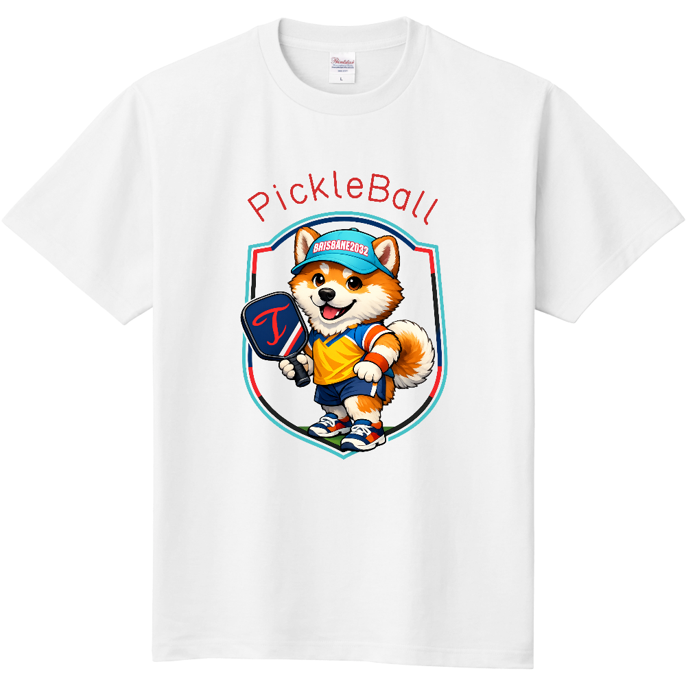 定番Tシャツ　PickleBall＆秋田犬ver.2