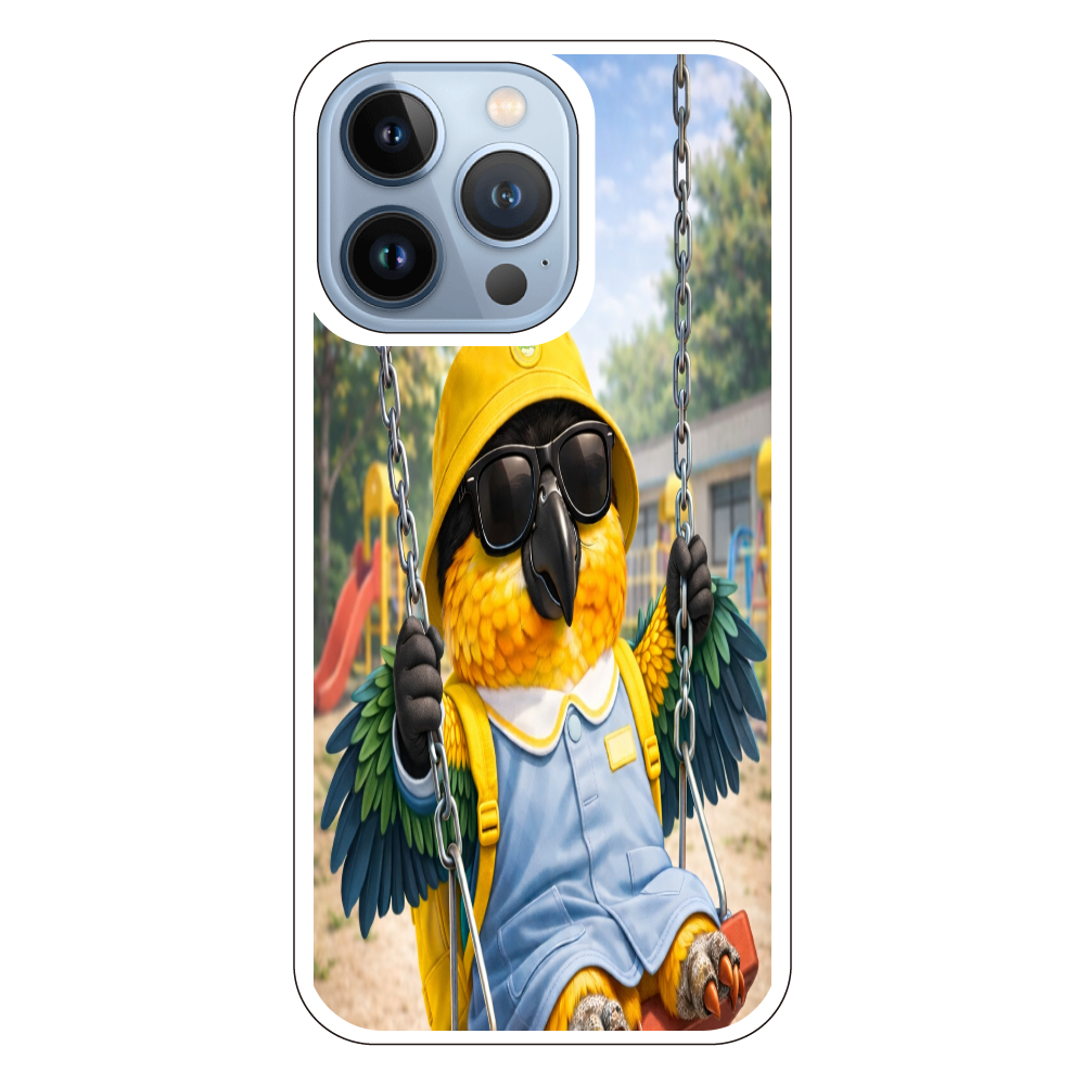 園児ドン・ムック｜ブランコでひと休み iPhone13Proハードケース