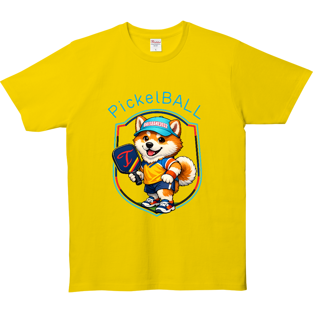 5.0オンス Tシャツ　PickleBall＆秋田犬