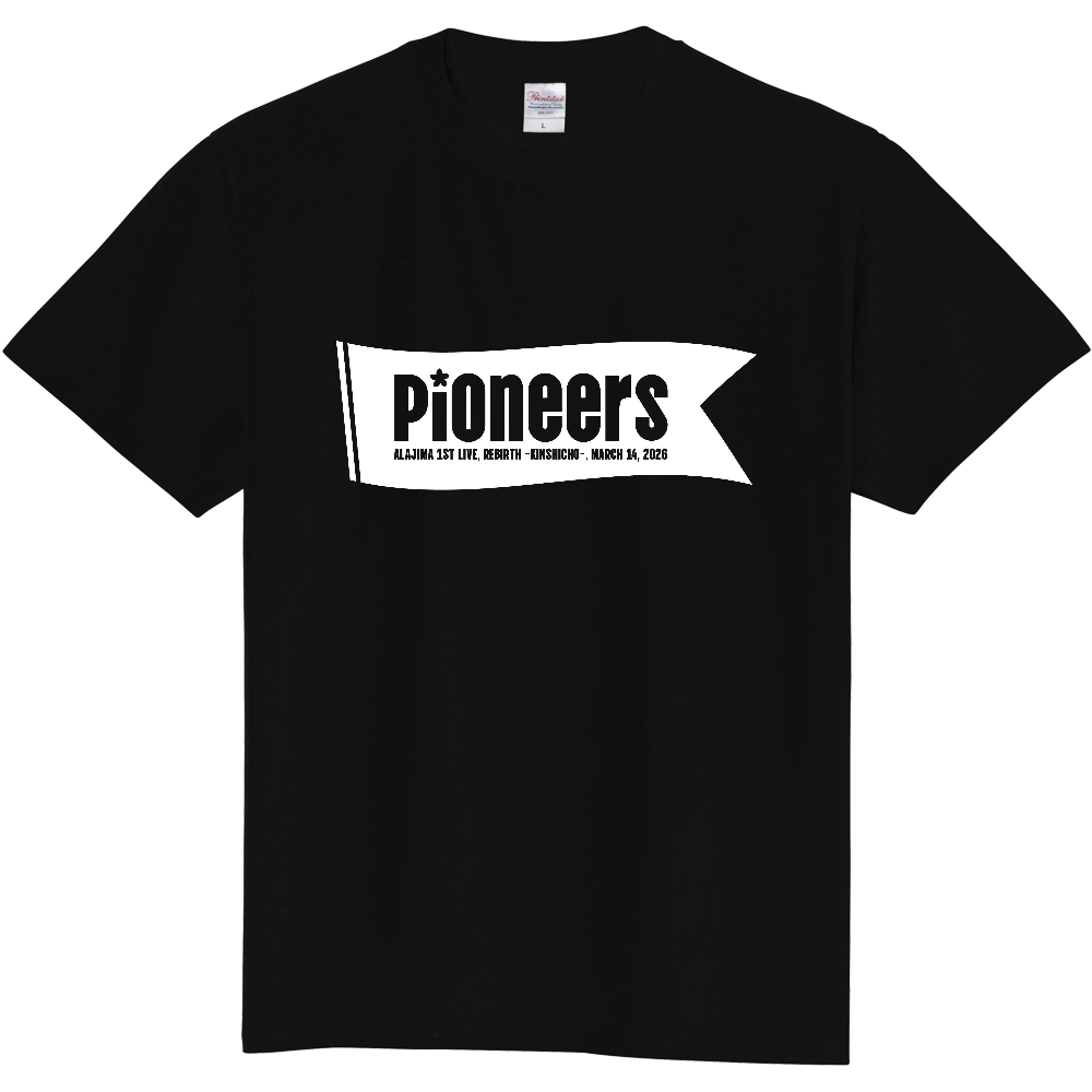 ライブTシャツ - Pioneers -（ロゴ：白）