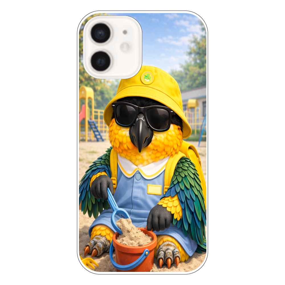 ドン・ムック｜砂場で遊ぶわんぱくバードのiPhone12ハードケース