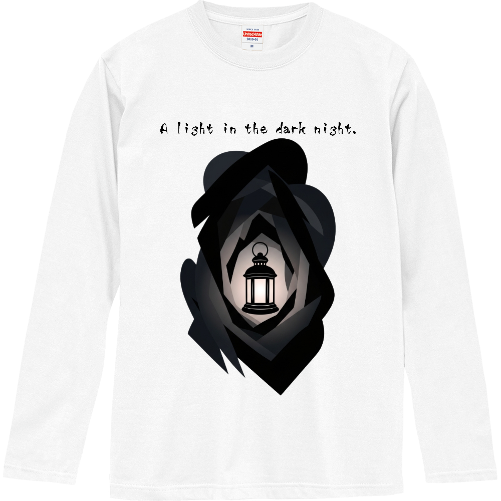 [ロングTシャツ] A light in the dark night.