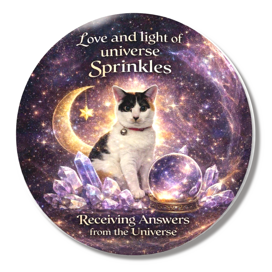 宇宙猫スプの守護缶バッジ56mm